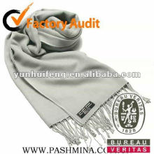 Mode graue Farbe Kaschmir Schal